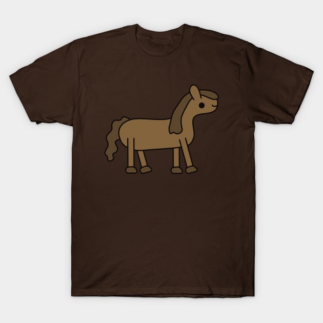 Cute Kawaii Horse T-Shirt by KawaiiByDice